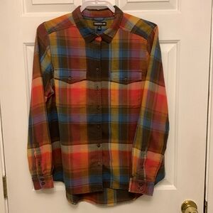 Toad & Co Womens reform flannel shirt size L
Beautiful! EUC